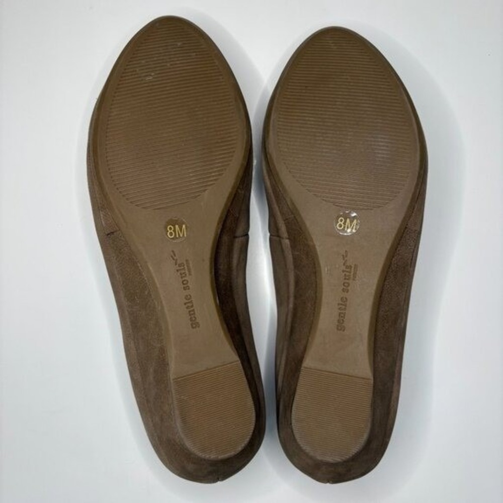 Gentle Souls by Kenneth Cole Women Nova Demi-Wedge Work Shoe Size 8 Brown Office - Picture 6 of 9